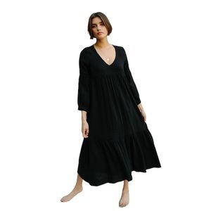 Rachel Pally GAUZE CECELIA DRESS
BLACK Medium